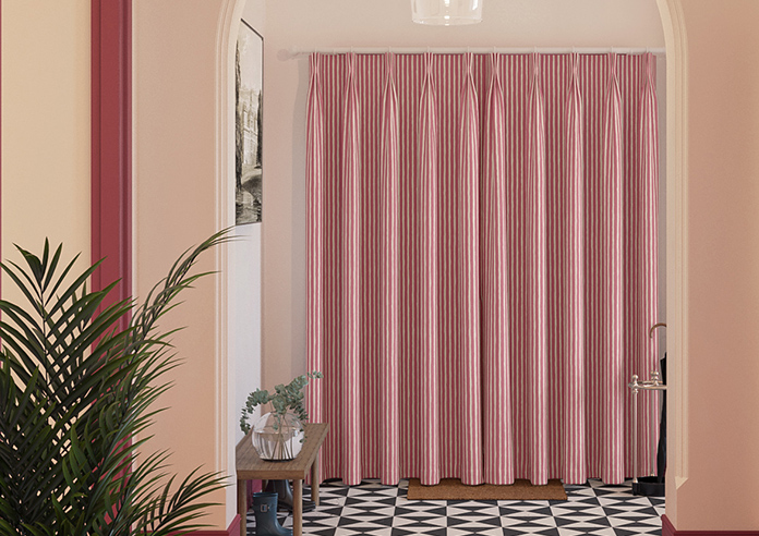 Vintage Stripe, Bowler Red - Made to Measure Curtains - Image 7